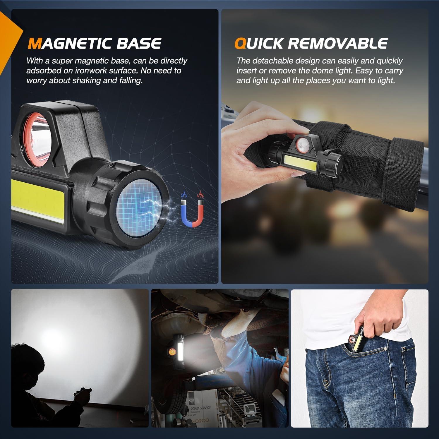 imageNilight UTV Dome Light Universal 1520 Roll Bar Mount LED Interior Spot Flood Combo Beam LED Lights for UTVs ATVs CanAm Polaris RZR Dune Buggy Golf Cart OffRoad Vehicle Boat2PCS Jeep Dome Light wGrab Handle