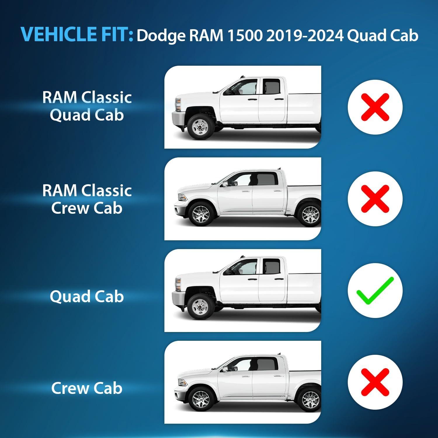 imageNilight in Channel Rain Guards for Jeep Grand Cherokee 2011 2012 2013 2014 2015 2016 2017 2018 2019 2020 Vent Window Visors4pcsRam 1500 20192024 Quad Cab