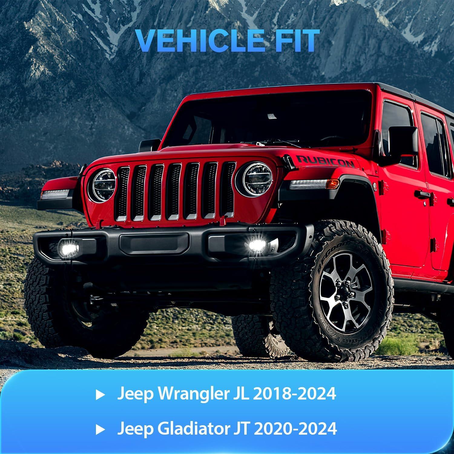 imageNilight in Channel Rain Guards for Jeep Grand Cherokee 2011 2012 2013 2014 2015 2016 2017 2018 2019 2020 Vent Window Visors4pcsWrangler JL 20182024