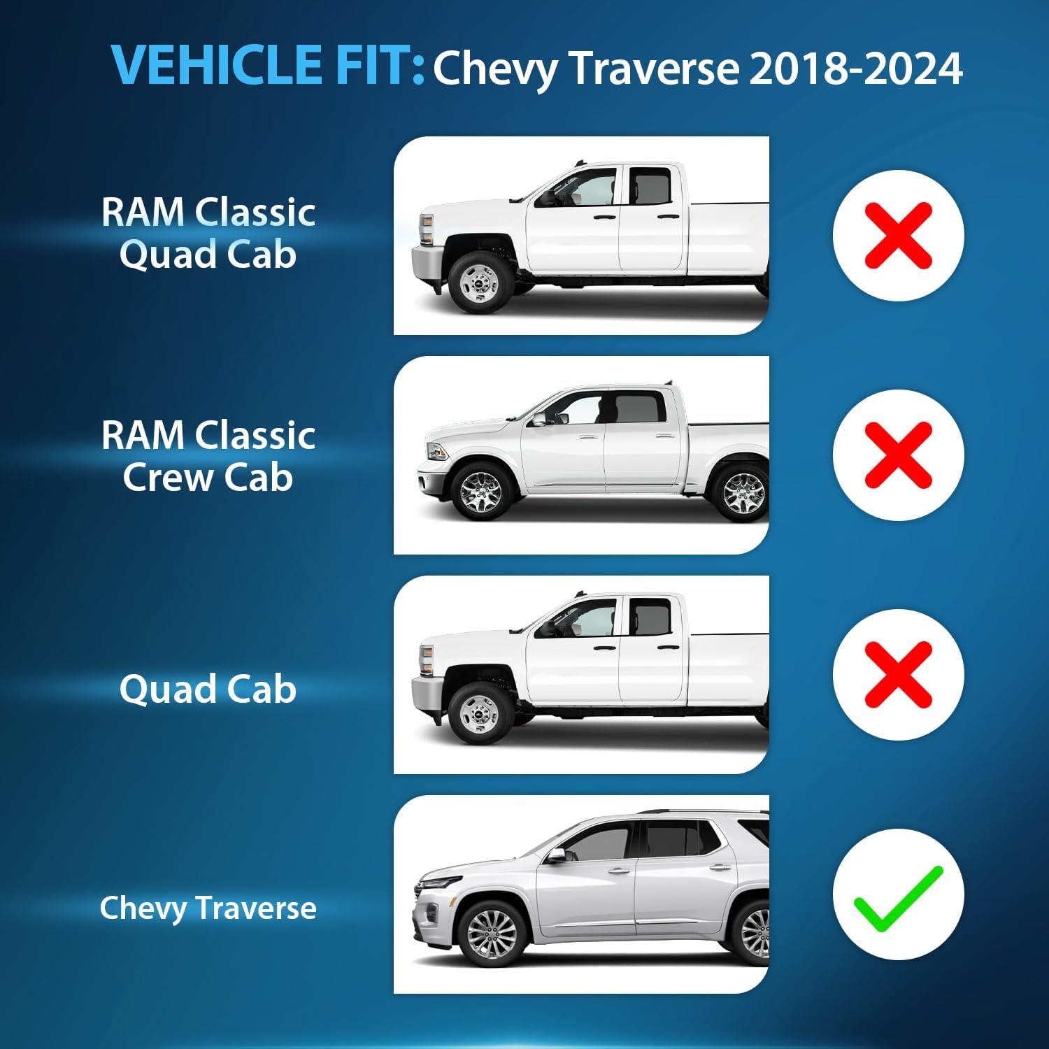 imageNilight in Channel Window Deflectors for Chevrolet Chevy Trax 2014 2015 2016 2017 2018 2019 2020 2021 2022 2023 Buick Encore 20132023 Vent Window Visors Rain Guards4PCSChevy Traverse 20182024