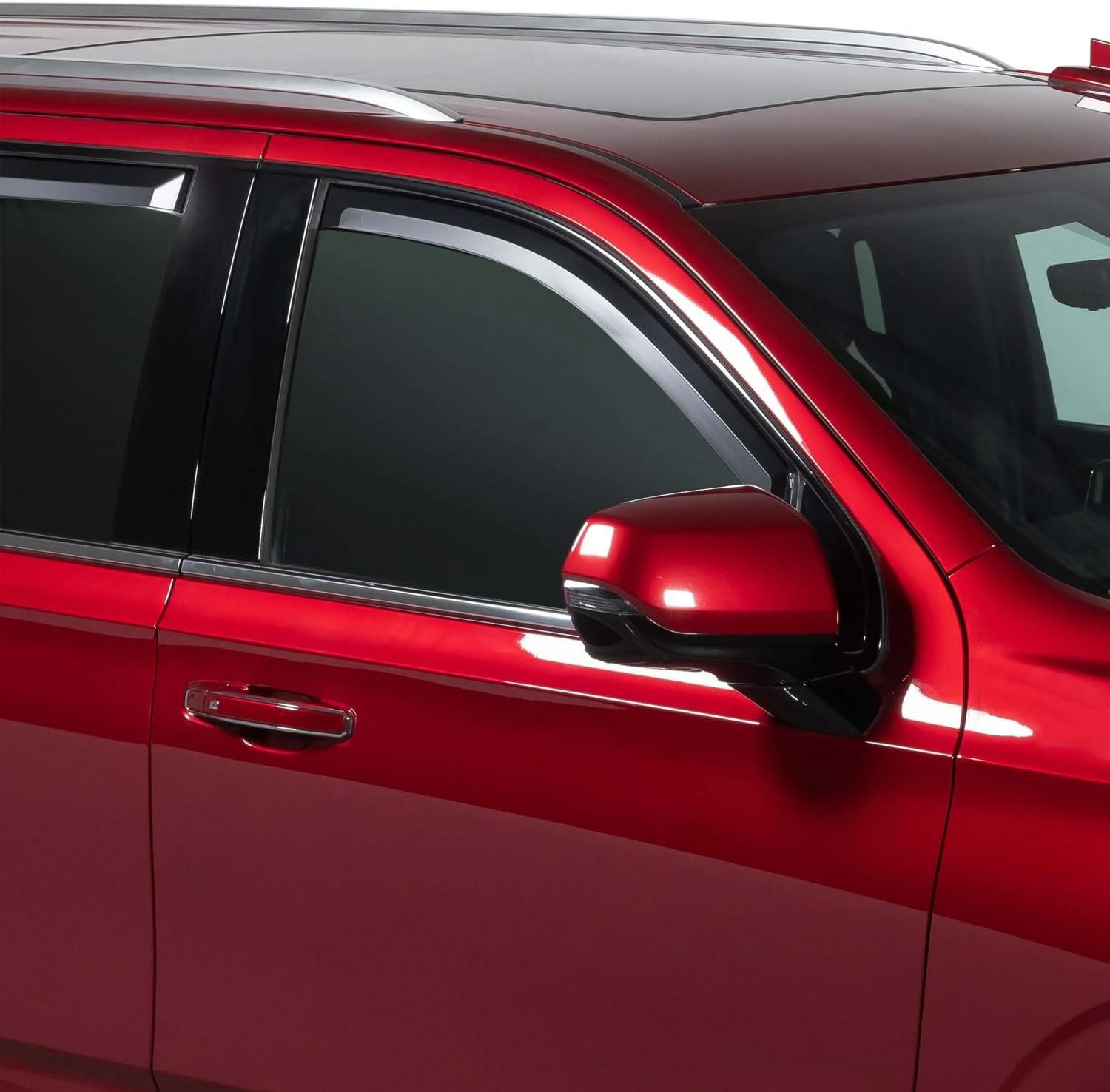 imageNilight in Channel Window Deflectors for Chevrolet Chevy Trax 2014 2015 2016 2017 2018 2019 2020 2021 2022 2023 Buick Encore 20132023 Vent Window Visors Rain Guards4PCSChevy Suburban 20212025