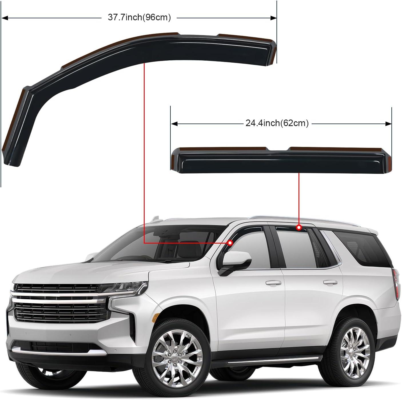 imageNilight in Channel Window Deflectors for Chevrolet Chevy Trax 2014 2015 2016 2017 2018 2019 2020 2021 2022 2023 Buick Encore 20132023 Vent Window Visors Rain Guards4PCSChevy Tahoe 20152020