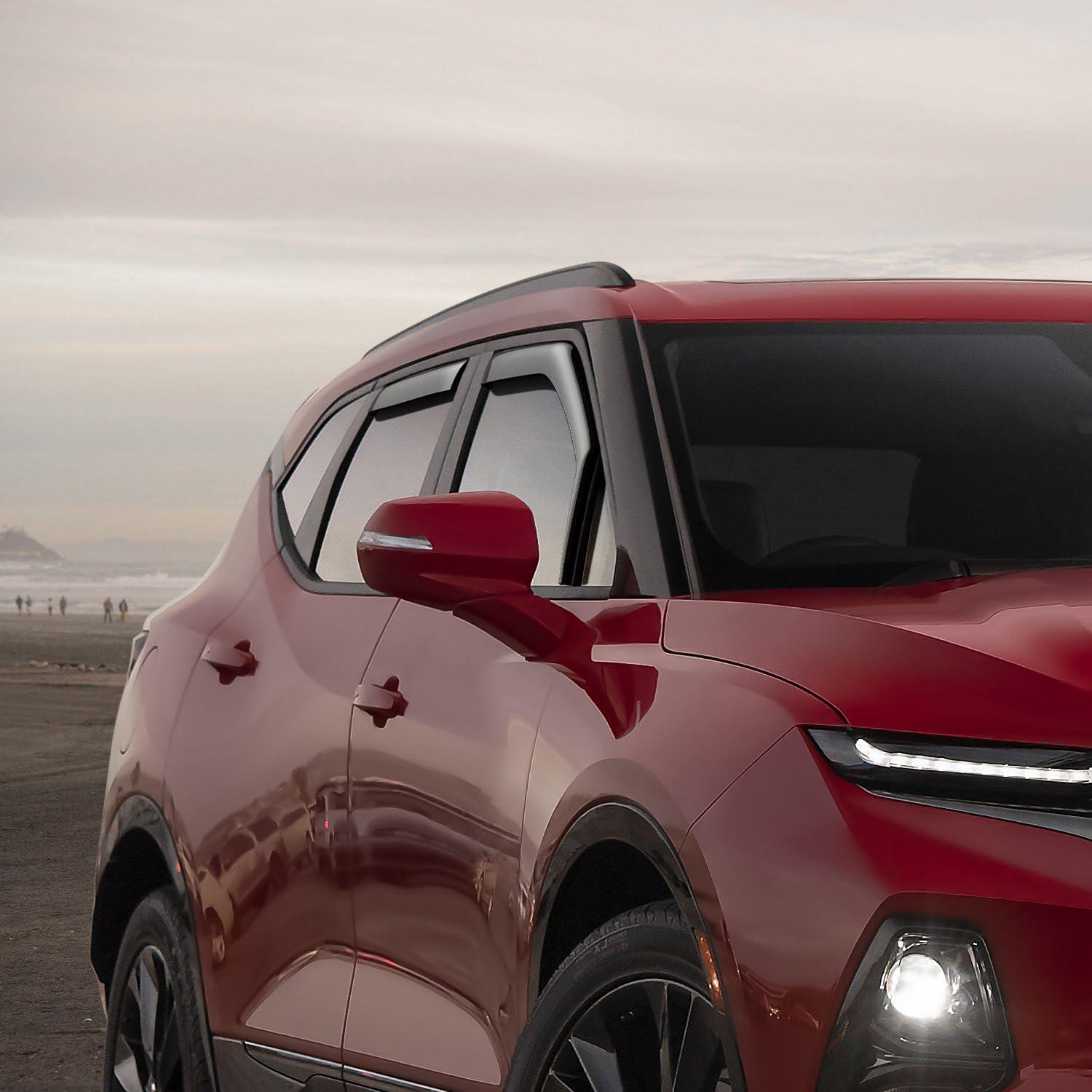 imageNilight in Channel Window Deflectors for Chevrolet Chevy Trax 2014 2015 2016 2017 2018 2019 2020 2021 2022 2023 Buick Encore 20132023 Vent Window Visors Rain Guards4PCSChevy Blazer 20192025