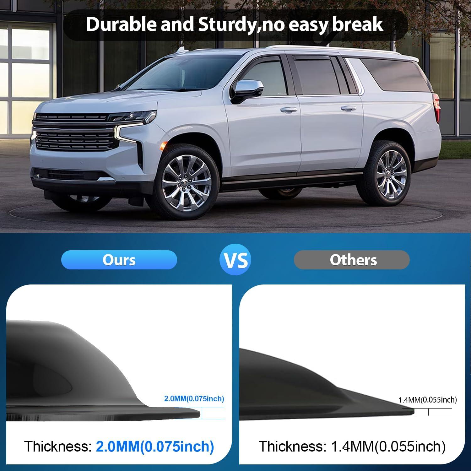 imageNilight in Channel Window Deflectors for Chevrolet Chevy Trax 2014 2015 2016 2017 2018 2019 2020 2021 2022 2023 Buick Encore 20132023 Vent Window Visors Rain Guards4PCSChevy Suburban 20212025