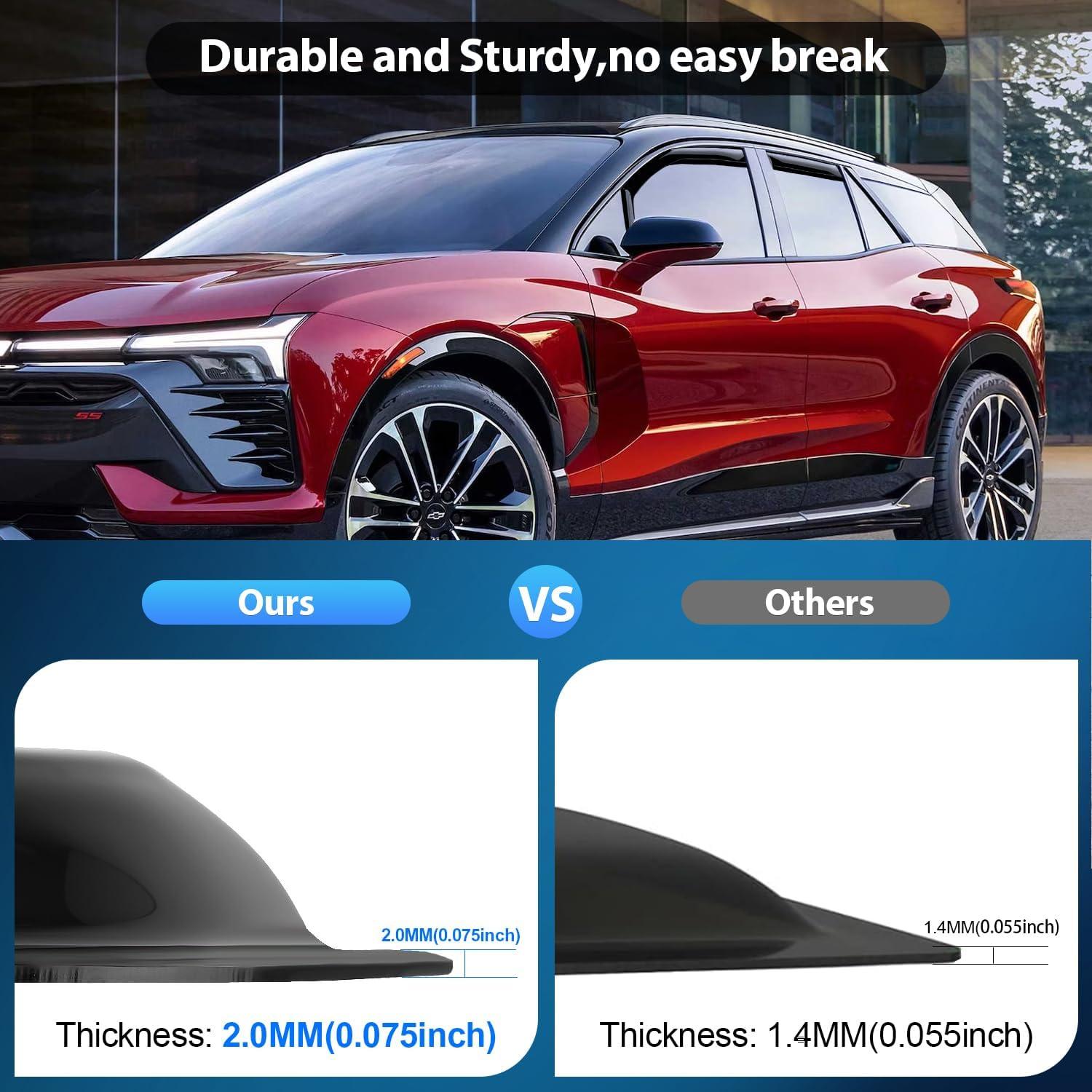 imageNilight in Channel Window Deflectors for Chevrolet Chevy Trax 2014 2015 2016 2017 2018 2019 2020 2021 2022 2023 Buick Encore 20132023 Vent Window Visors Rain Guards4PCSChevy Blazer 20192025