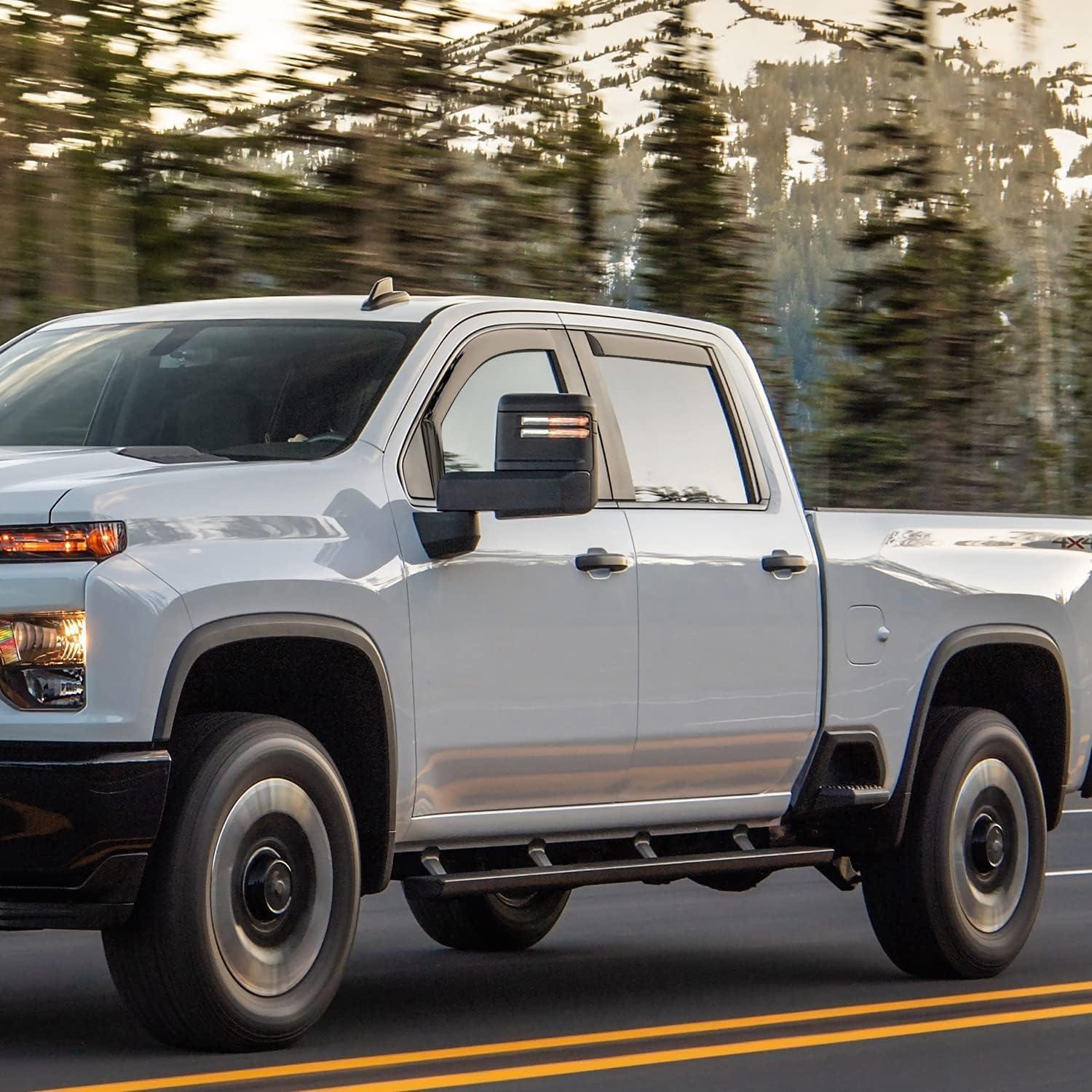 imageNilight in Channel Window Deflectors for Chevrolet Chevy Trax 2014 2015 2016 2017 2018 2019 2020 2021 2022 2023 Buick Encore 20132023 Vent Window Visors Rain Guards4PCSSilverado 2500HD3500HD 20202024 Crew Cab