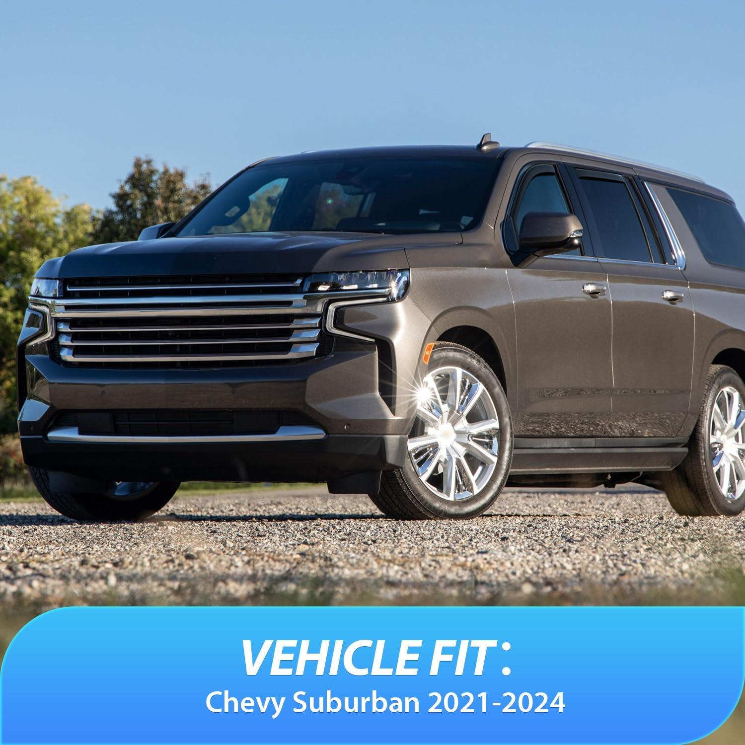 imageNilight in Channel Window Deflectors for Chevrolet Chevy Trax 2014 2015 2016 2017 2018 2019 2020 2021 2022 2023 Buick Encore 20132023 Vent Window Visors Rain Guards4PCSChevy Suburban 20212025