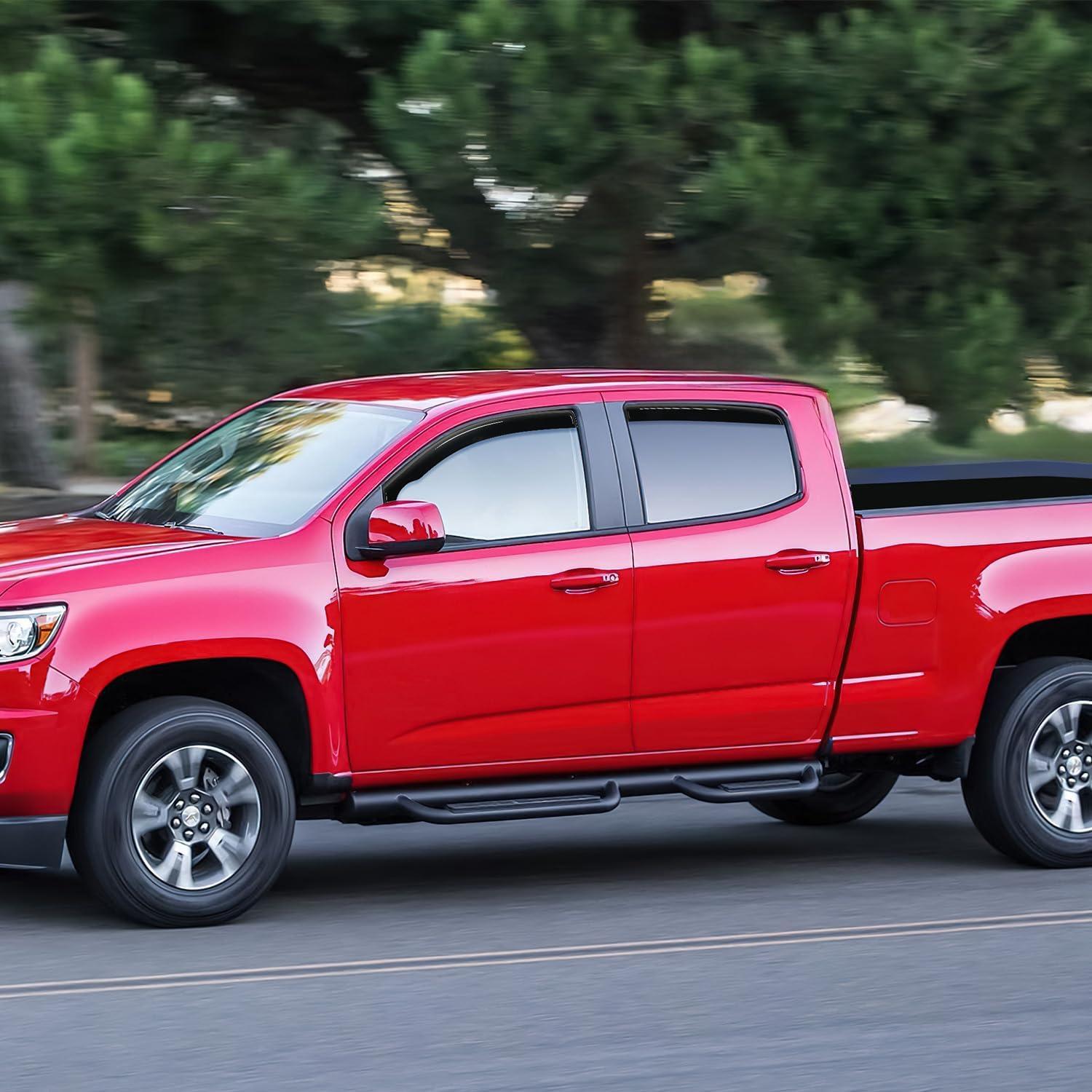 imageNilight in Channel Window Deflectors for Chevy Colorado Crew CabGMC Canyon Crew Cab 2015 2016 2017 2018 2019 2020 2021 2022 Rain GuardsVent Window Visors4pcs