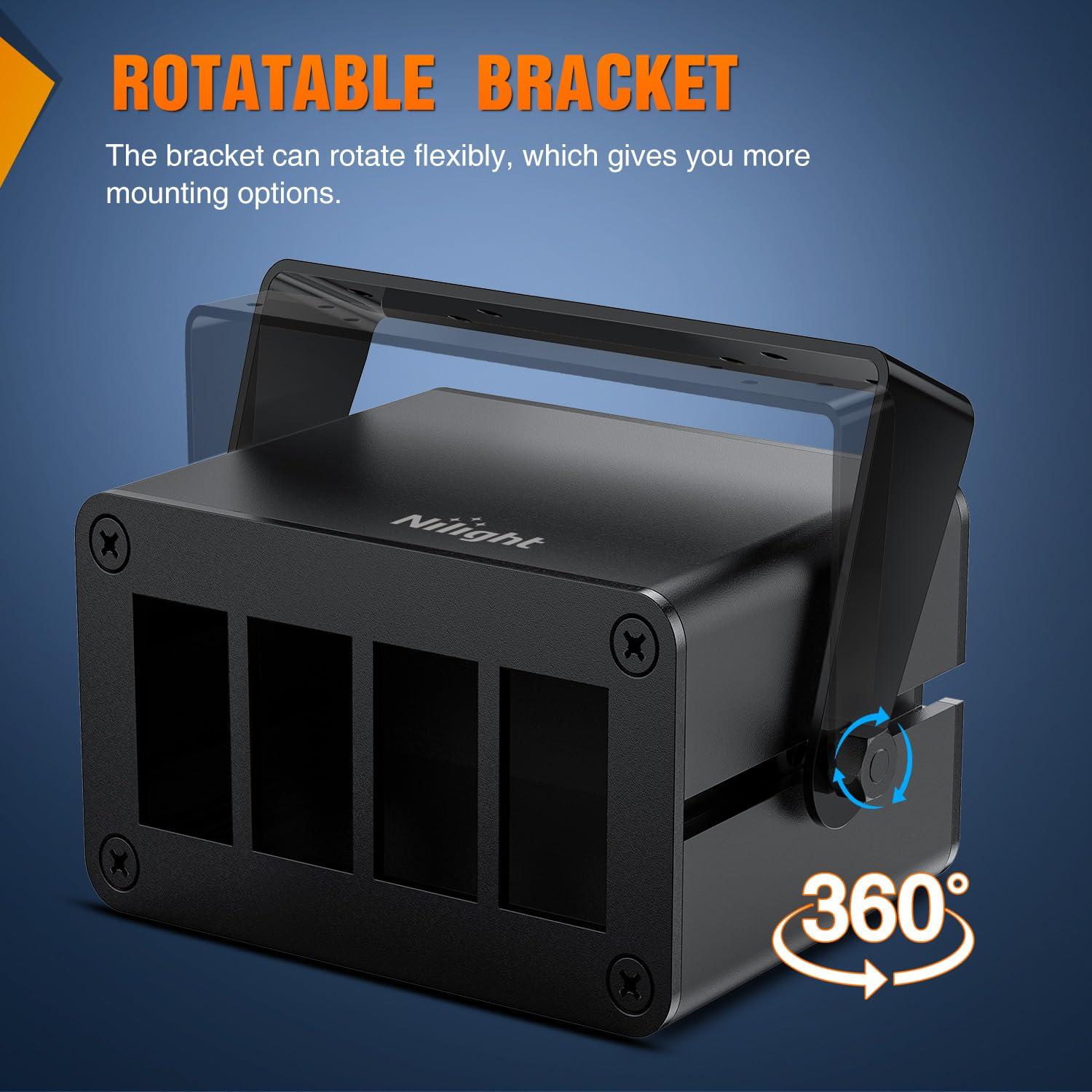 imageNilight90111F 6 Gang Aluminum Rocker Switch Panel Toggle Dash 5 Pin ONOff PreWired Rocker Switch Blue Backlit Switch for Automotive Car Marine Boat RV2 Years WarrantyBlackSwitch Box Only