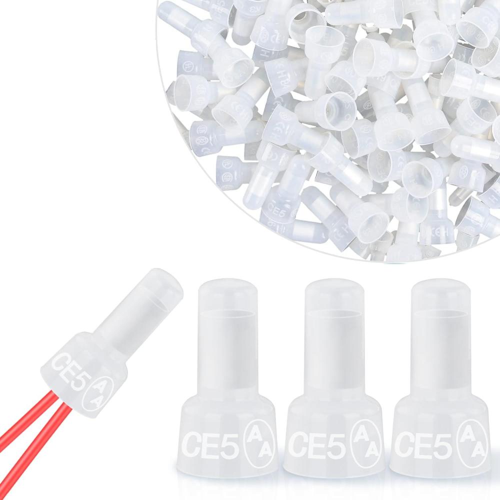 imageNilight  50036R Closed End Crimp Terminal 300 pcs 221616141210 Gauge Nylon Wire Connector Kit2 Years Warranty300PCS 1210 Terminals