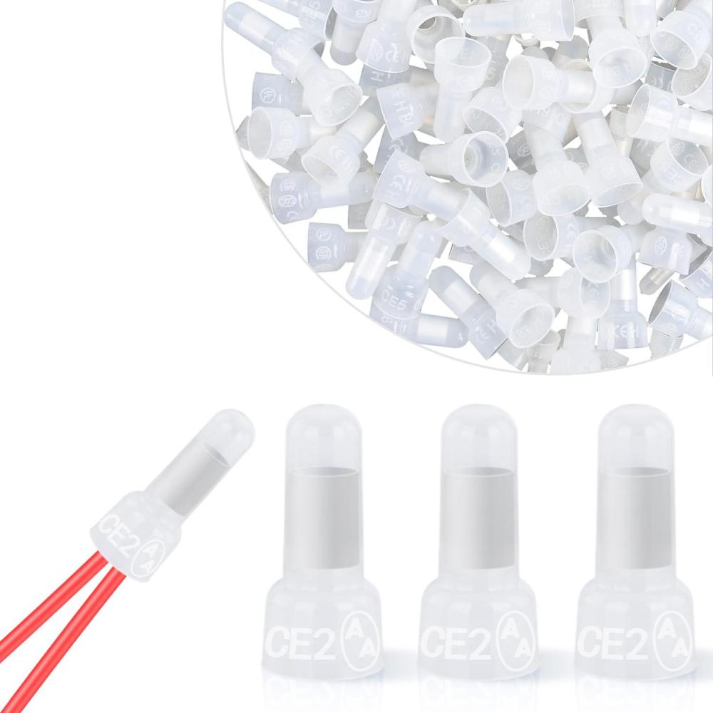 imageNilight  50036R Closed End Crimp Terminal 300 pcs 221616141210 Gauge Nylon Wire Connector Kit2 Years Warranty300PCS 1614 Terminals