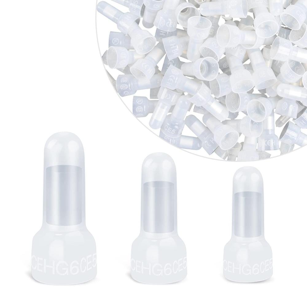 imageNilight  50036R Closed End Crimp Terminal 300 pcs 221616141210 Gauge Nylon Wire Connector Kit2 Years Warranty300Pcs Closed End Crimp Terminal