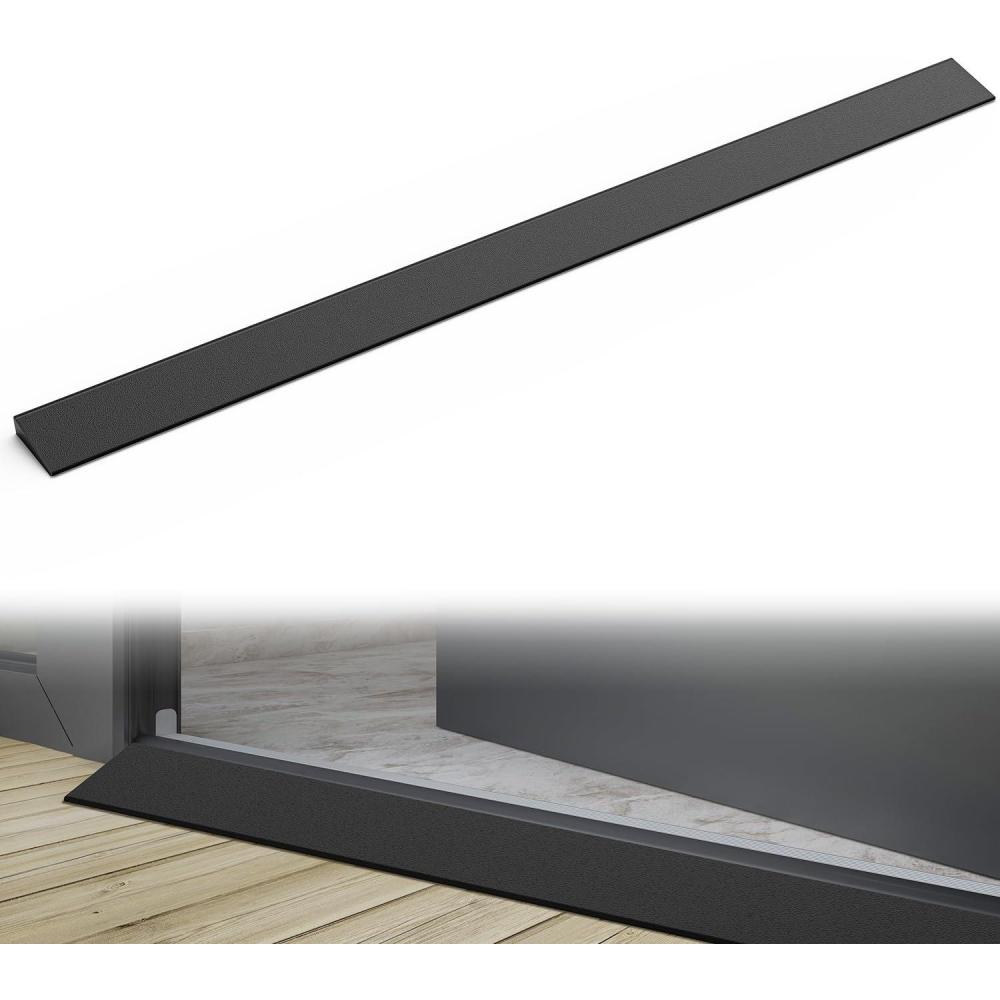 imageNilight 06quot Rise Threshold Ramp for doorways 394quot Wide Low Profile Cuttable Rubber Wheelchair Access Door Ramp for Doorway Curb Home Steps Bathroom04 Rise