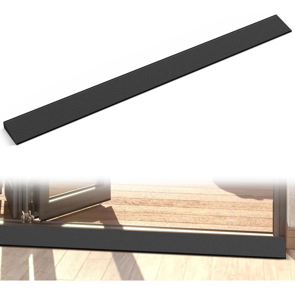 imageNilight 06quot Rise Threshold Ramp for doorways 394quot Wide Low Profile Cuttable Rubber Wheelchair Access Door Ramp for Doorway Curb Home Steps Bathroom08 Rise