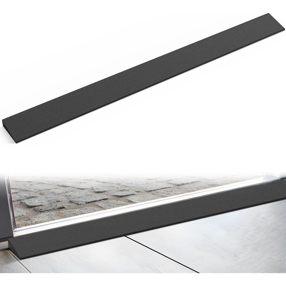 imageNilight 06quot Rise Threshold Ramp for doorways 394quot Wide Low Profile Cuttable Rubber Wheelchair Access Door Ramp for Doorway Curb Home Steps Bathroom1 Rise