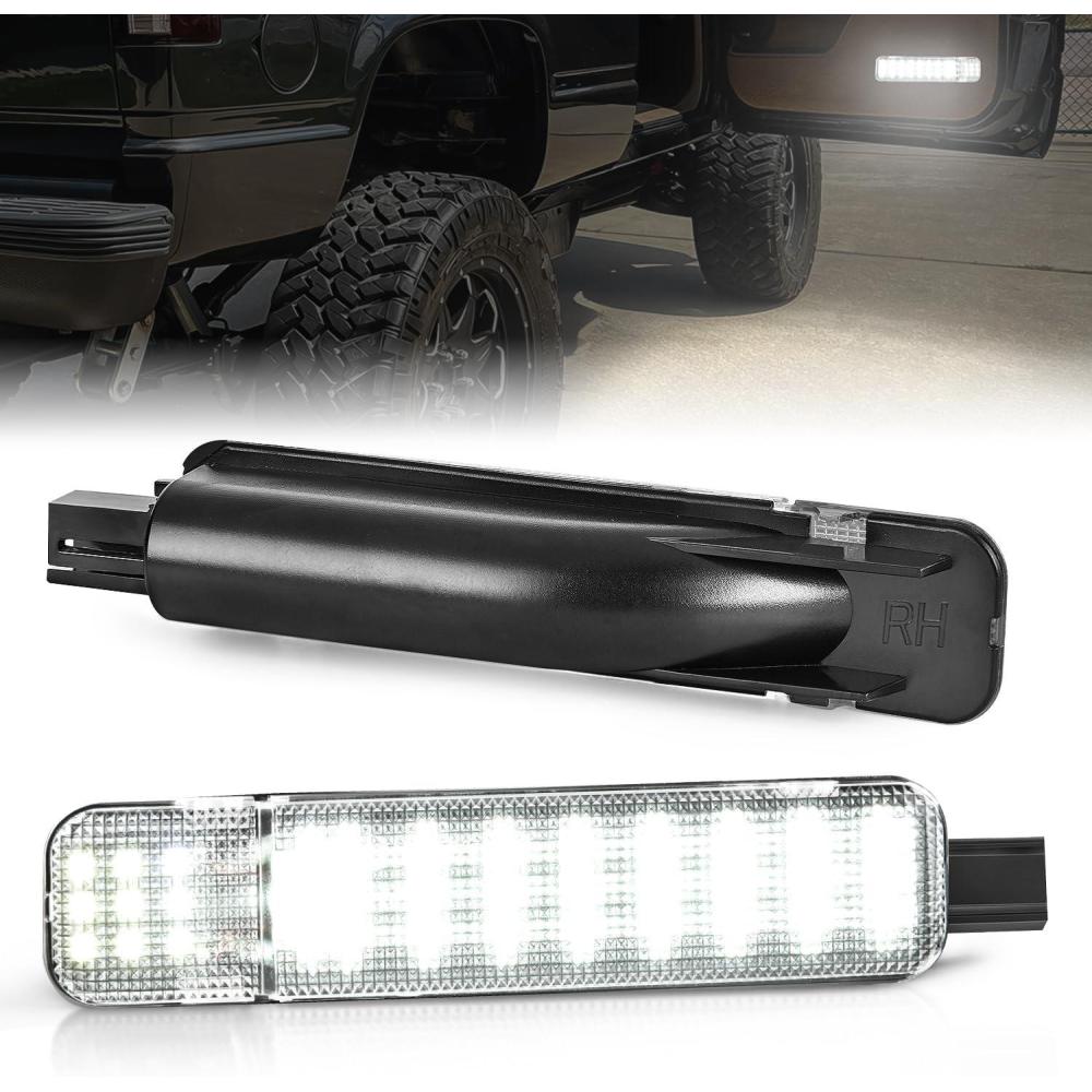 imageNilight 2PCS LED Interior Door Panel Light Courtesy Warning Lights Aqua Beam Plug and Play for Toyota Avalon Sienna Venza Camry Prius 4Runner Lexus IS ES GS LS RX GX LXWhite