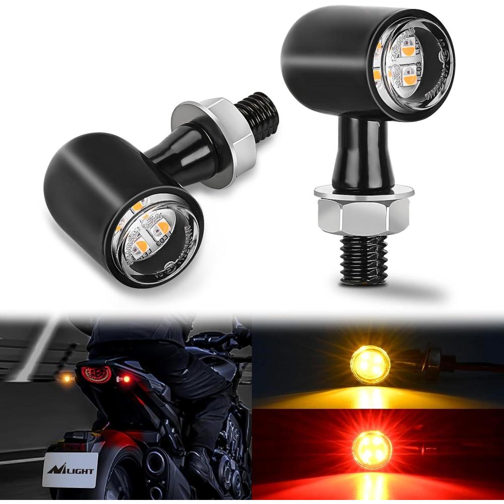 imageNilight 2PCS Trailer Tail Light Kit 40 LED Running Brake Turn Signals Reverse lights Waterproof for 1030V Truck RV UTV Camper Van BoatMotorcycle Turn Signal Light RedAmber