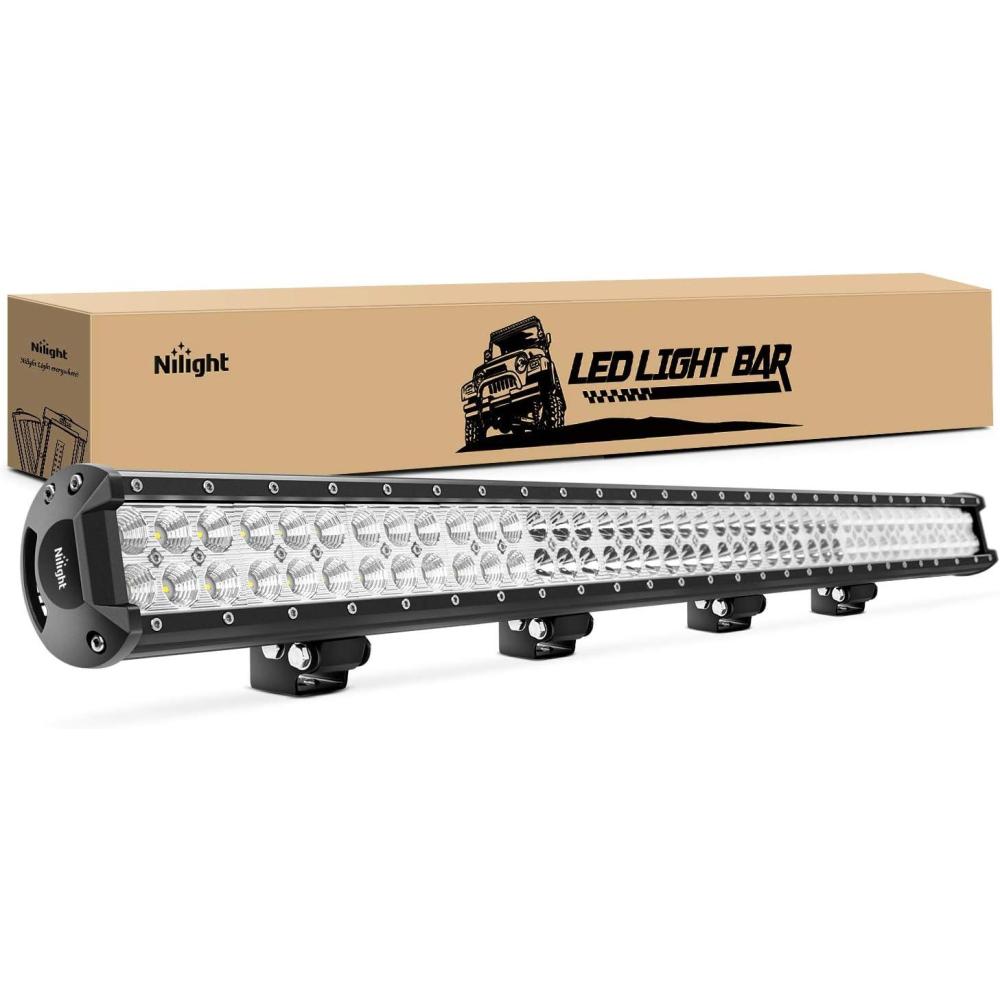 imageNilight 39Inch 252W Led Light Bar Spot Flood Combo 24V 12V Boat Lighting Off road Driving Work Lights for Van Camper Wagon Car Pickup ATV UTV SUV Truck 2 Years Warranty
