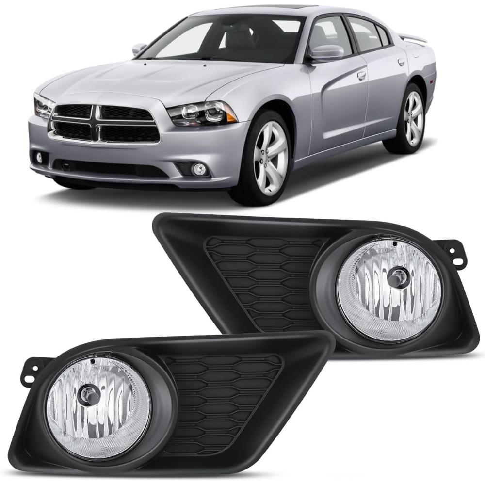 imageNilight Bumper Fog Light Compatible with 2005 2006 2007 2008 2009 2010 Dodge Dakota Durango Jeep Commander Grand Cherokee Raider Chrysler Aspen 300 SRT820012004 Dodge Charger