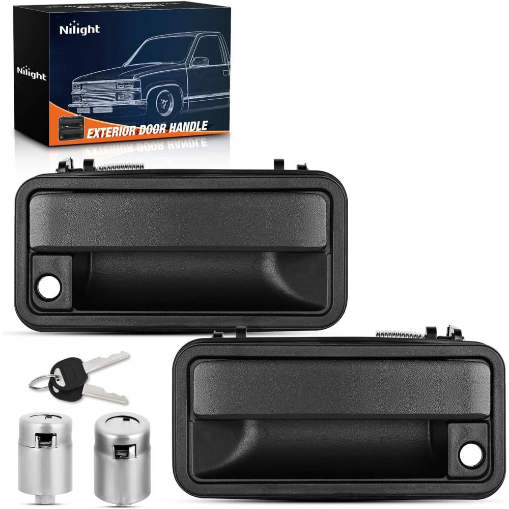 imageNilight Extended Cab Door Handle Left Driver ampamp Right Passenger Rear Car Door Handles Compatible with 1999 00 01 02 03 04 05 06 2007 Chevy Silverado GMC Sierra 1500 2500 3500 Replace157581711575817219881994 Chevy GMC Yukon