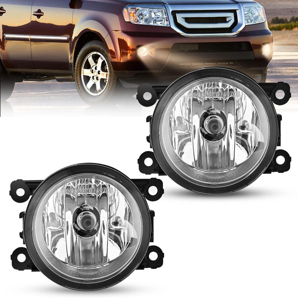 imageNilight Fog Light Assembly Compatible with 2005 2006 2007 2008 2009 2010 2011 2012 2013 2014 Ford Mustang Focus Explorer Ranger Nissan Frontier Lincoln Navigator Honda Accord Pilot
