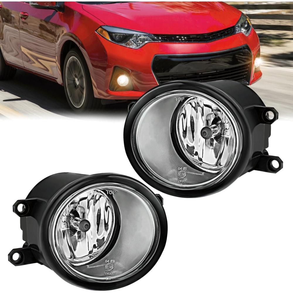 imageNilight Fog Light Assembly Compatible with 2006 2007 2008 2009 2010 2011 2012 2013 Toyota Yaris Camry Corolla Venza Matrix Prius RAV4 Solara Avalon Highlander LEXUS LX570 RX350Toyota 20072013