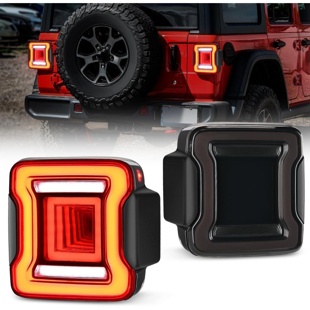 imageNilight LED Third Brake Lights High Mount Stop Tail Light with Smoked Lens for 20072018 Wrangler JKJL 20182025 Tail Light