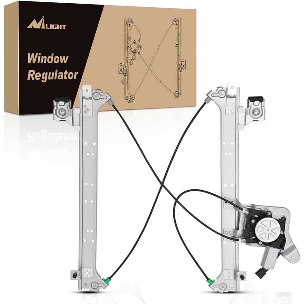 imageNilight Rear Passenger Side Power Window RegulatorMotor Compatible with 2001 2002 2003 2004 2005 2006 Chevrolet Avalanche Silverado Suburban GMC Sierra Yukon XL 1500 2500 3500 741645Rear Passenger