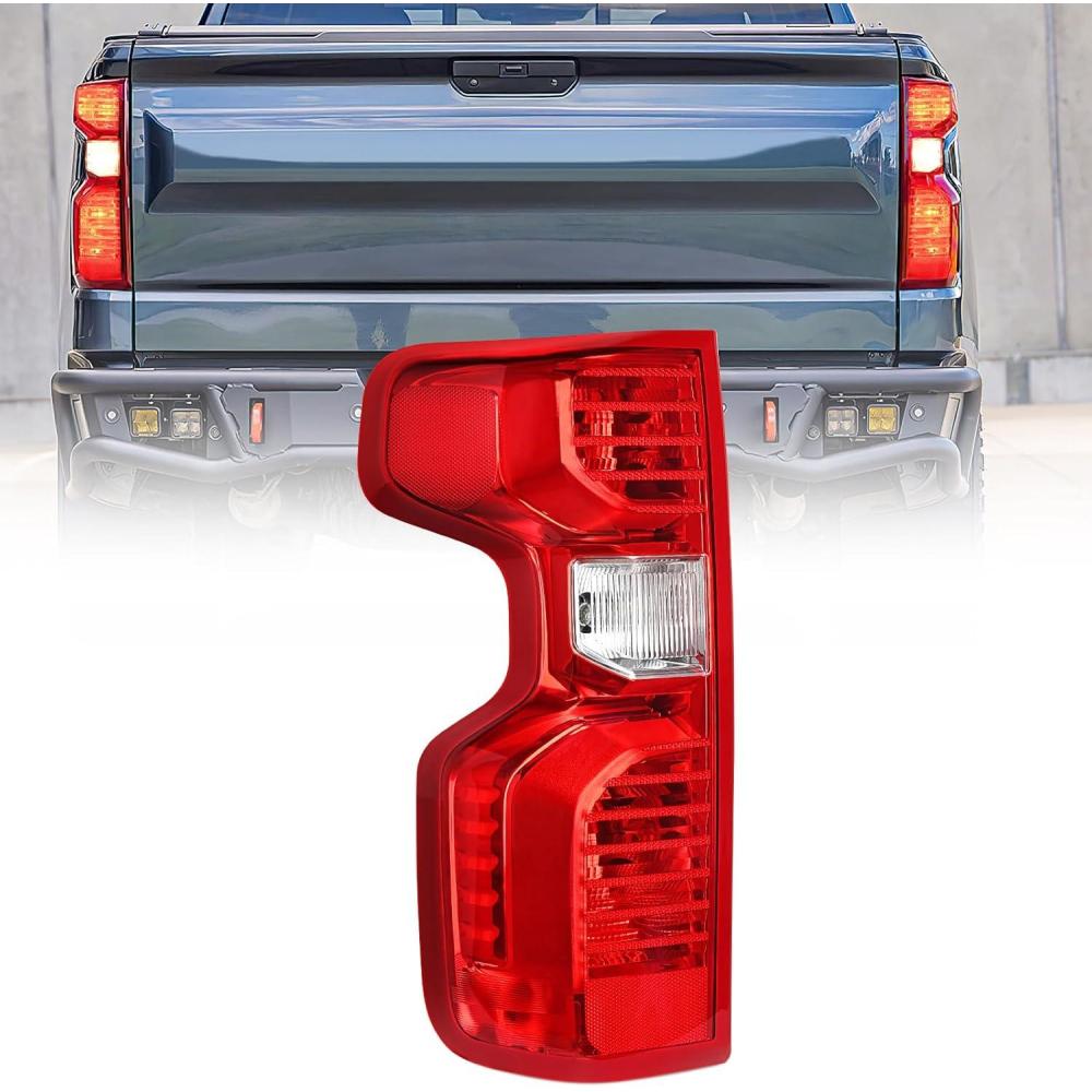 imageNilight Taillight Assembly Compatible with 2019 2020 2021 2022 2023 2024 Chevy Silverado 1500 20202024 Silverado 2500HD 3500HD Rear Lamp Replacement OE Style Passenger SideDriver Side