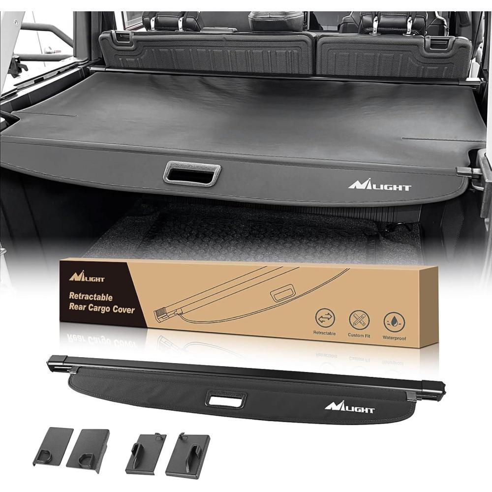 imageNilight Trunk Cargo Cover for Honda CRV Accessories 2023 2024 Retractable Trunk Cargo Cover Security Shade Cargo Cover 1Pack20212024 Ford Bronc 4Door