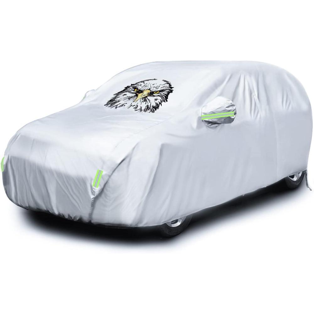 imageNilight Waterproof Car Cover All Weather Snowproof UV Protection Windproof Outdoor Full car Cover Oxford Material Door Shape Zipper Design Universal Fit for Sedan Length 186 to 193 inchFit SUV Jeep 191 to 201inch