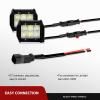 imageNilight  10017W 16AWG DT Connector Wiring Harness Kit LED Light Bar 12V On Off Switch Power Relay Blade Fuse for Off Road Lights LED Work LightONE Lead14AWG Wiring Harness2 Leads