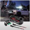 imageNilight  10017W 16AWG DT Connector Wiring Harness Kit LED Light Bar 12V On Off Switch Power Relay Blade Fuse for Off Road Lights LED Work LightONE Lead14AWG Wiring Harness2 Leads