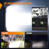 imageNilight  40007CA 51Inch 250W Super Slim Spot Flood Combo Bar Driving Fog Single Row Off Road LED Lights2 Style Mounting Brackets WhiteWhite