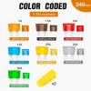 imageNilight  50018R 240pcs Standard and Mini Blade Fuses Set5A 75A 10A 15A 20A 25A 30A ATC APR ATO ATS Standard and ATM APM Mini Automotive Blade Fuse Assortment Kit BlackSliverPinkGreen240PCS Blade Fuses