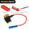 imageNilight  50034R 10 Pack 12V Car AddACircuit Fuse Tap Adapter Mini Atm Apm Blade Fuse Holder with 120 PCS Mini Blade Fuse Assortment Kit 5 75 10 15 20 25 30 AMP for CarsTrucksBoats2PCS Micro3