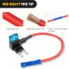 imageNilight  50034R 10 Pack 12V Car AddACircuit Fuse Tap Adapter Mini Atm Apm Blade Fuse Holder with 120 PCS Mini Blade Fuse Assortment Kit 5 75 10 15 20 25 30 AMP for CarsTrucksBoats10Pcs Mini