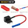 imageNilight  50034R 10 Pack 12V Car AddACircuit Fuse Tap Adapter Mini Atm Apm Blade Fuse Holder with 120 PCS Mini Blade Fuse Assortment Kit 5 75 10 15 20 25 30 AMP for CarsTrucksBoats3 Types10 Packs