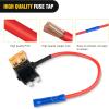 imageNilight  50034R 10 Pack 12V Car AddACircuit Fuse Tap Adapter Mini Atm Apm Blade Fuse Holder with 120 PCS Mini Blade Fuse Assortment Kit 5 75 10 15 20 25 30 AMP for CarsTrucksBoatsMulticolor