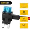 imageNilight  50034R 10 Pack 12V Car AddACircuit Fuse Tap Adapter Mini Atm Apm Blade Fuse Holder with 120 PCS Mini Blade Fuse Assortment Kit 5 75 10 15 20 25 30 AMP for CarsTrucksBoats3 Types10 Packs