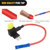 imageNilight  50034R 10 Pack 12V Car AddACircuit Fuse Tap Adapter Mini Atm Apm Blade Fuse Holder with 120 PCS Mini Blade Fuse Assortment Kit 5 75 10 15 20 25 30 AMP for CarsTrucksBoats10Pcs Micro2