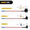 imageNilight  50034R 10 Pack 12V Car AddACircuit Fuse Tap Adapter Mini Atm Apm Blade Fuse Holder with 120 PCS Mini Blade Fuse Assortment Kit 5 75 10 15 20 25 30 AMP for CarsTrucksBoats3 Types10 Packs