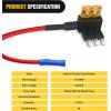 imageNilight  50034R 10 Pack 12V Car AddACircuit Fuse Tap Adapter Mini Atm Apm Blade Fuse Holder with 120 PCS Mini Blade Fuse Assortment Kit 5 75 10 15 20 25 30 AMP for CarsTrucksBoats2PCS Micro3