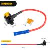 imageNilight  50034R 10 Pack 12V Car AddACircuit Fuse Tap Adapter Mini Atm Apm Blade Fuse Holder with 120 PCS Mini Blade Fuse Assortment Kit 5 75 10 15 20 25 30 AMP for CarsTrucksBoats10Pcs Low Profile Mini