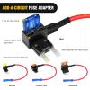 imageNilight  50034R 10 Pack 12V Car AddACircuit Fuse Tap Adapter Mini Atm Apm Blade Fuse Holder with 120 PCS Mini Blade Fuse Assortment Kit 5 75 10 15 20 25 30 AMP for CarsTrucksBoats4 Types24 Packs
