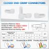 imageNilight  50036R Closed End Crimp Terminal 300 pcs 221616141210 Gauge Nylon Wire Connector Kit2 Years Warranty300PCS 1210 Terminals