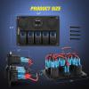 imageNilight  90118H 5 Gang Rocker Switch Panel PreWired Aluminum Switch Panel with Dual USB Cigarette Lighter Socket Voltmeter12V24V DC Switch Panel with Night Glow Stickers for Cars Rvs Trucks