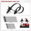 imageNilight  CL86 635Pcs Car Push Retainer Clips16 Most Popular Sizes Nylon Bumper Fender Rivets Kit with 10 Cable Ties and Fasteners Remover for Toyota GM Ford Honda Acura Chrysler
