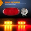 imageNilight 10 PCS Amber Red 38 Inch 6 LED Side Marker Front Rear Indicator Clearance Lamp for 12V Truck Trailer RV Cab Boat Bus LorryAmberRed F250 350 450 550 20112022