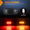 imageNilight 10 PCS Amber Red 38 Inch 6 LED Side Marker Front Rear Indicator Clearance Lamp for 12V Truck Trailer RV Cab Boat Bus LorrySmoked AmberRed Ram 1500 2500 3500 20032009